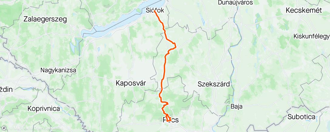 Map of the activity, Hungary stage 5