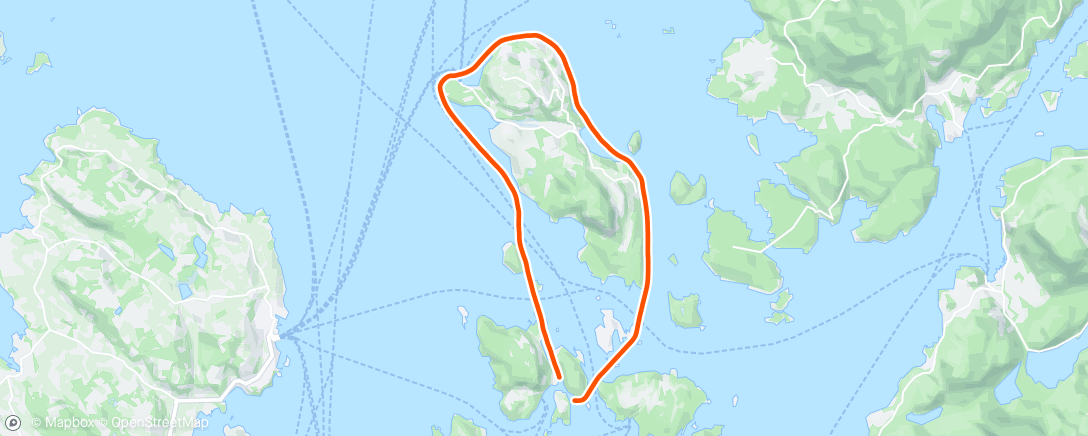 Карта физической активности (Morning Kayaking)