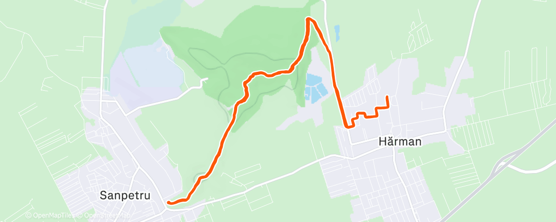 Map of the activity, Lempes Trail Run
