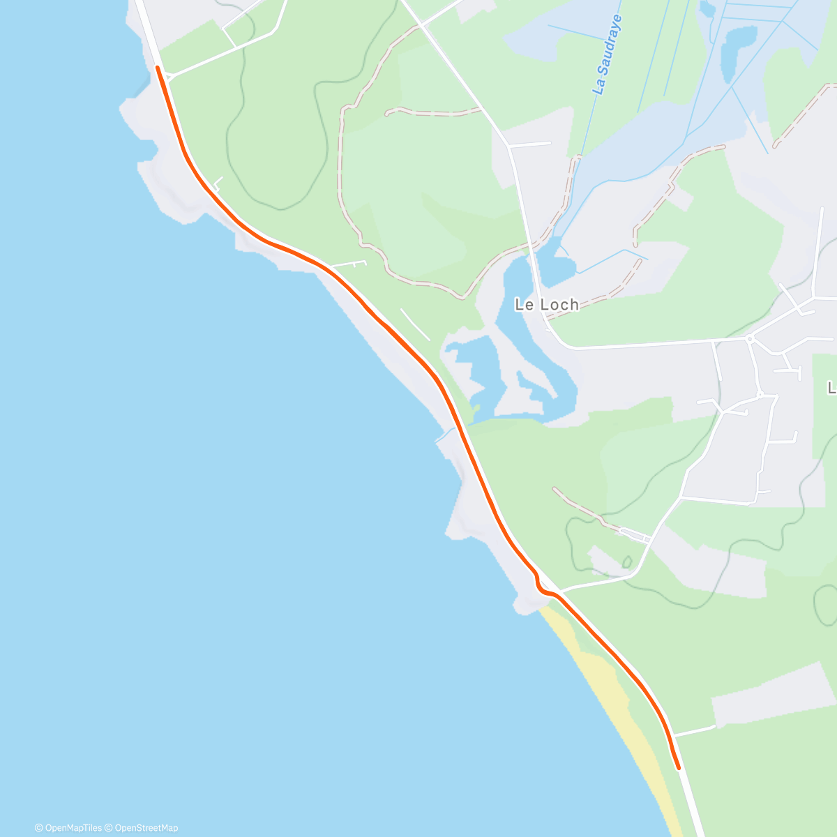 Map of the activity, EF avec et contre le vent