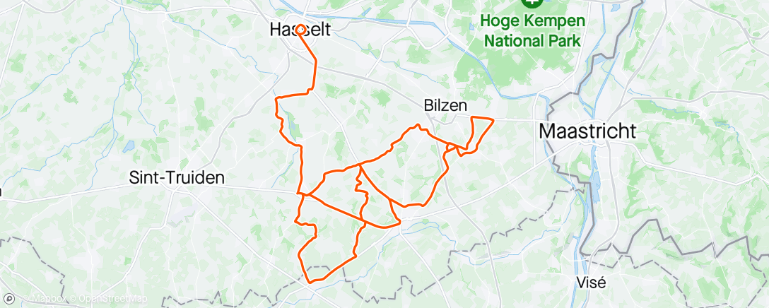アクティビティ「Ronde van Limburg」の地図