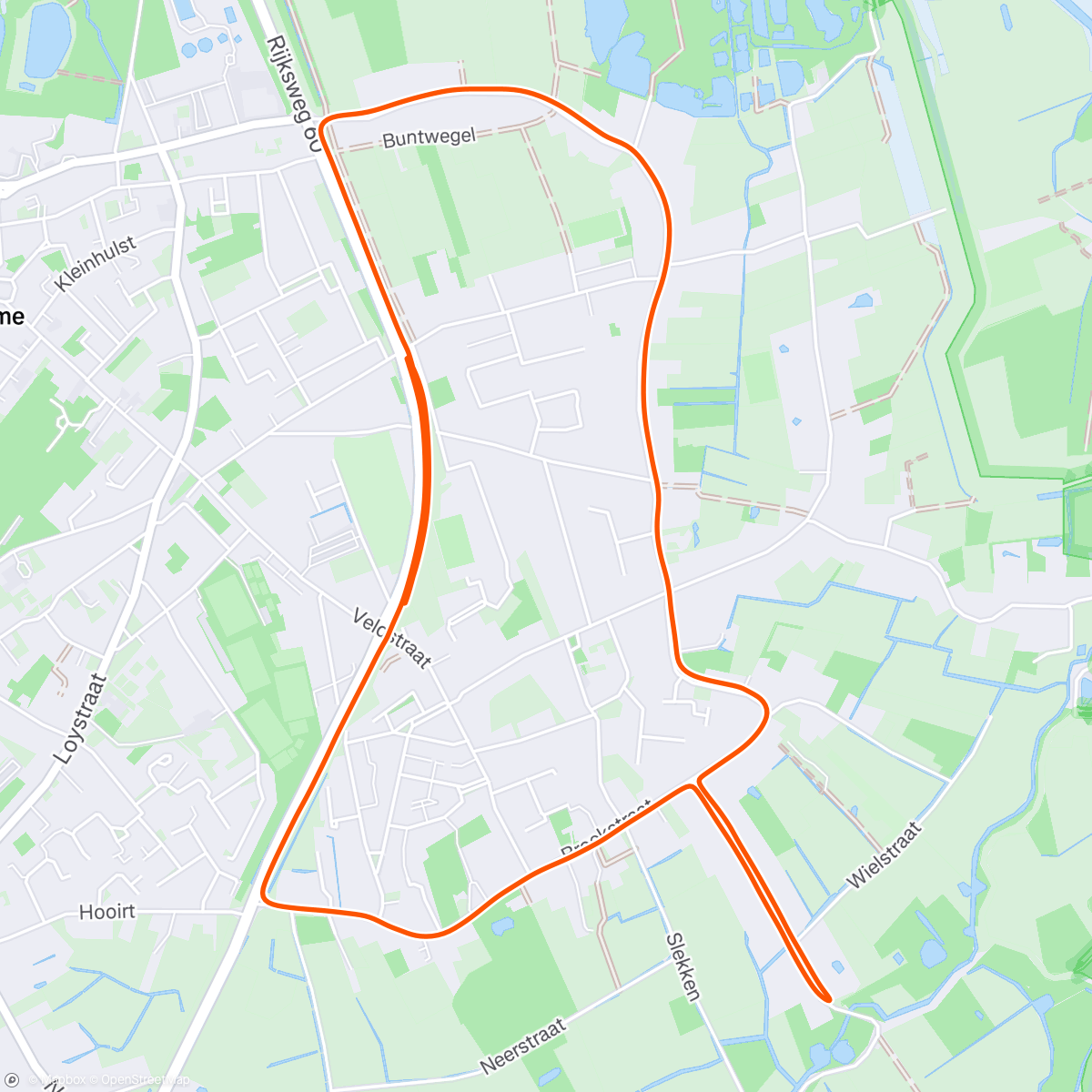 Map of the activity, 7 km herstel
