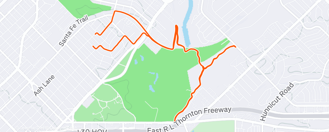 Map of the activity, Morning Ride ☔