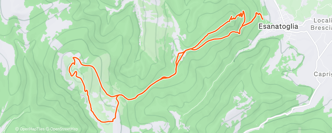 Map of the activity, Morning Trail Run