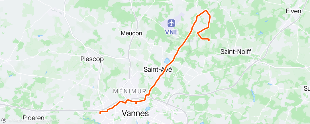 Map of the activity, Vélotaf retour acte 10
