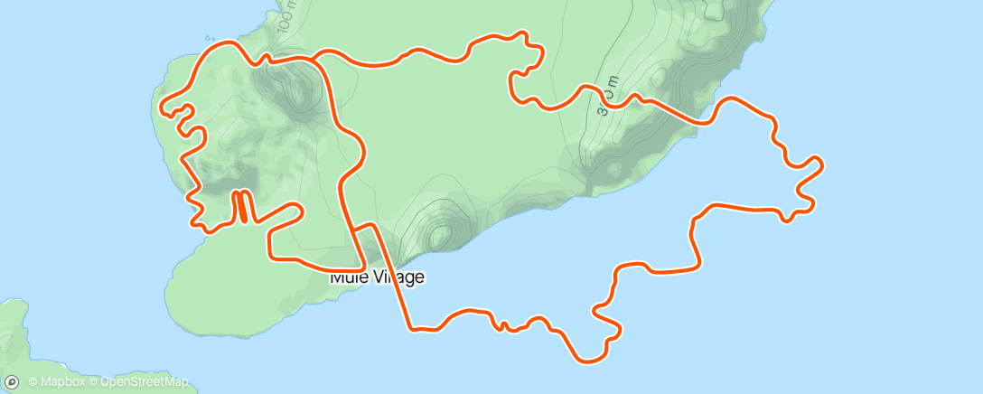 Mapa de la actividad (Zwift - 02. Endurance Escalator in Watopia)
