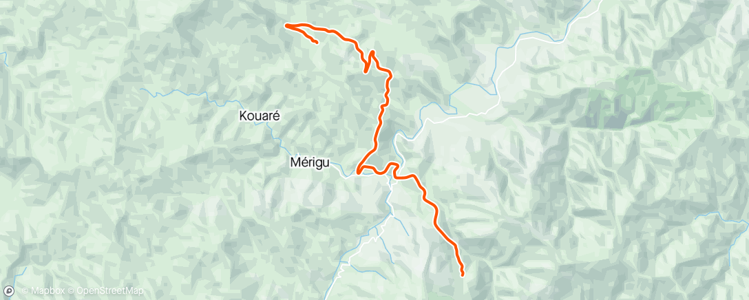 Карта физической активности (Zwift un peu de D+ Mont Fuji)