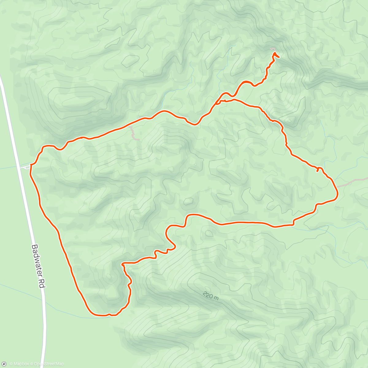 Mapa de la actividad, Golden canyon