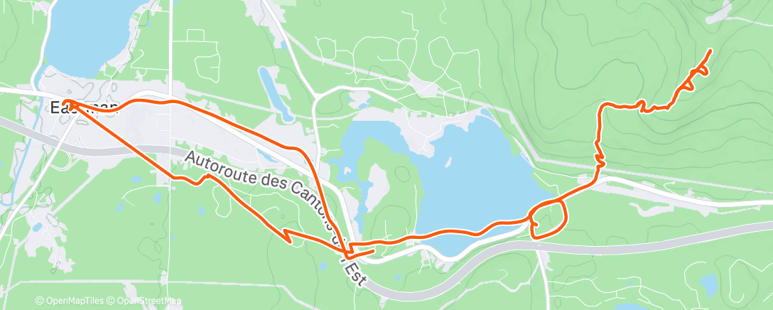 Map of the activity, Marche le midi