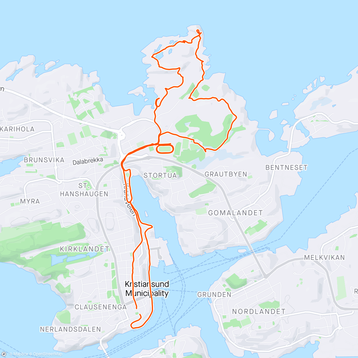 Map of the activity, An unbelievably cool run
