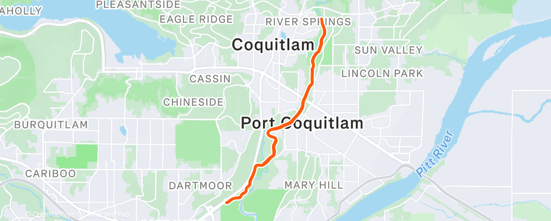 Карта физической активности (Morning Run)