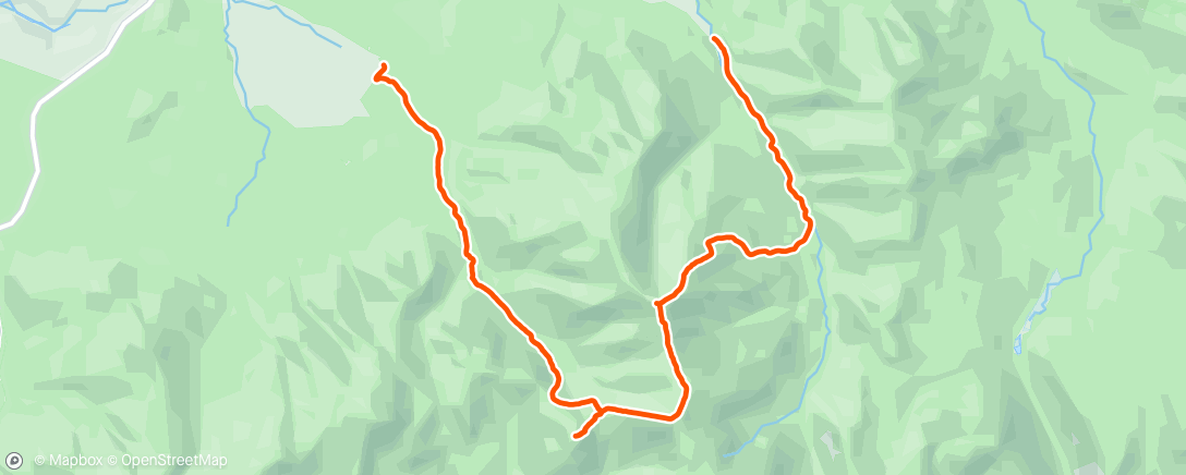 Map of the activity, Morning Hike