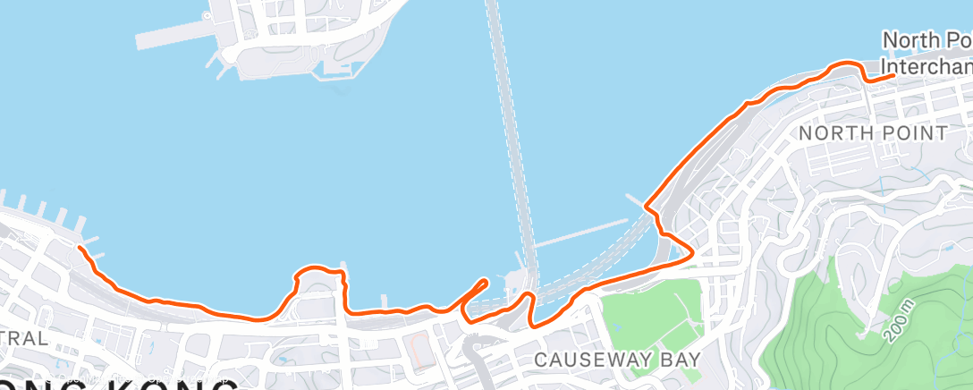 Карта физической активности (晚间跑步)