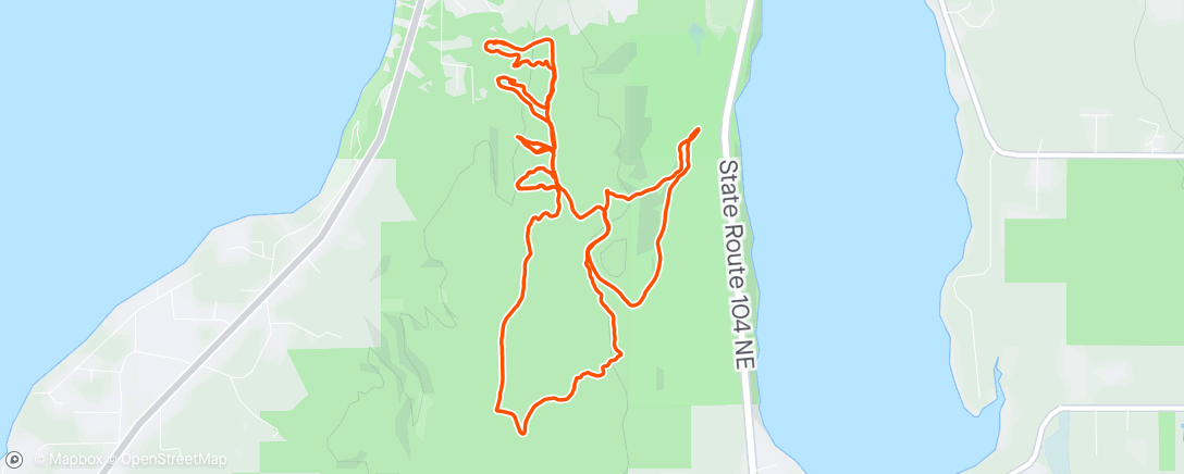 Map of the activity, Ride with Lance