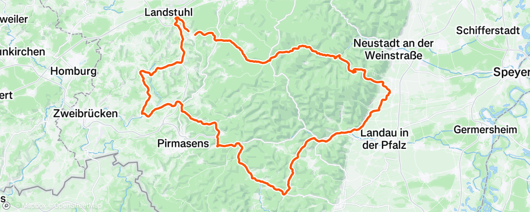 Map of the activity, Fahrt am Morgen