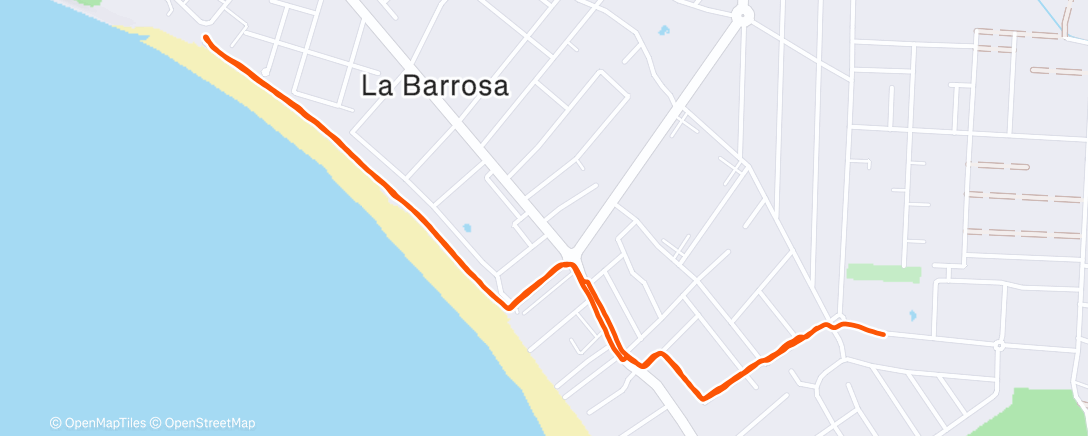 Map of the activity, Caminata a la hora del almuerzo
