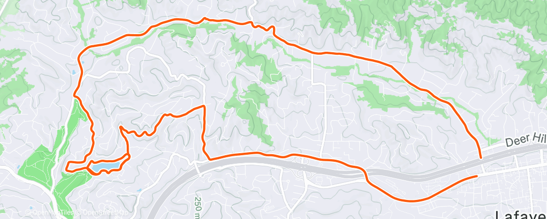 Map of the activity, Morning Ride