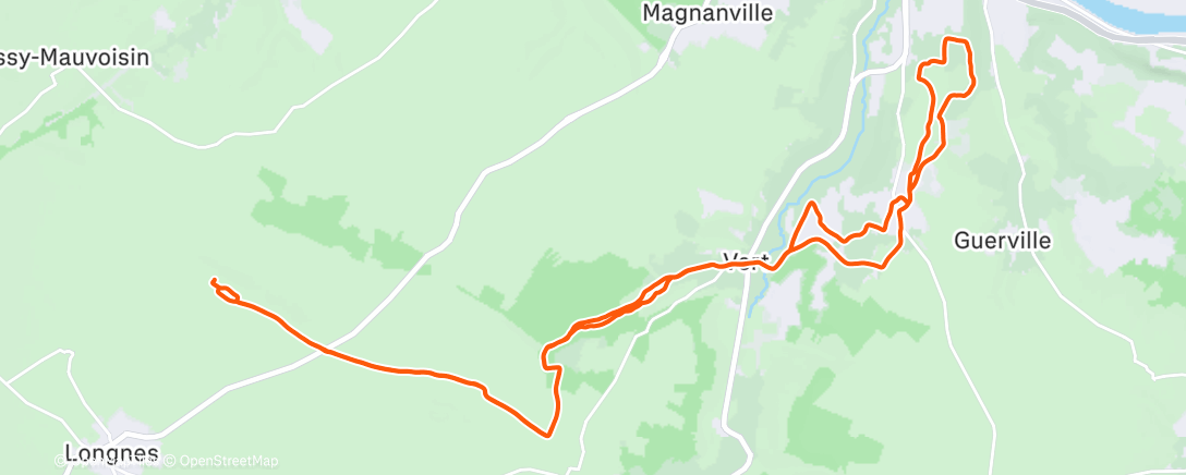 Map of the activity, Gravel le matin