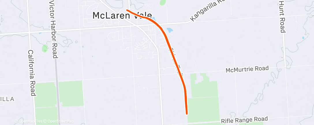 Map of the activity, Morning Run