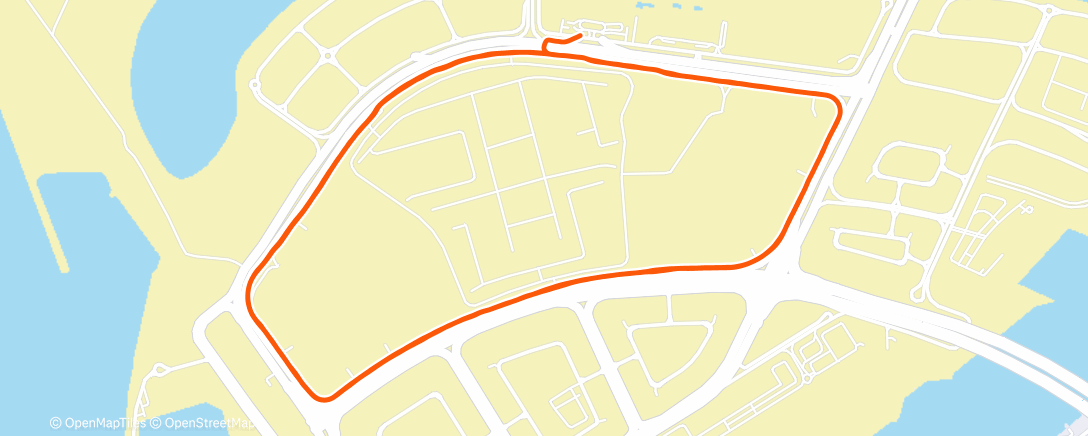 Map of the activity, Morning Run