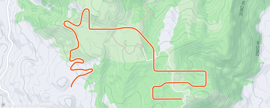Map of the activity, MyWhoosh - Alto del Aguila
