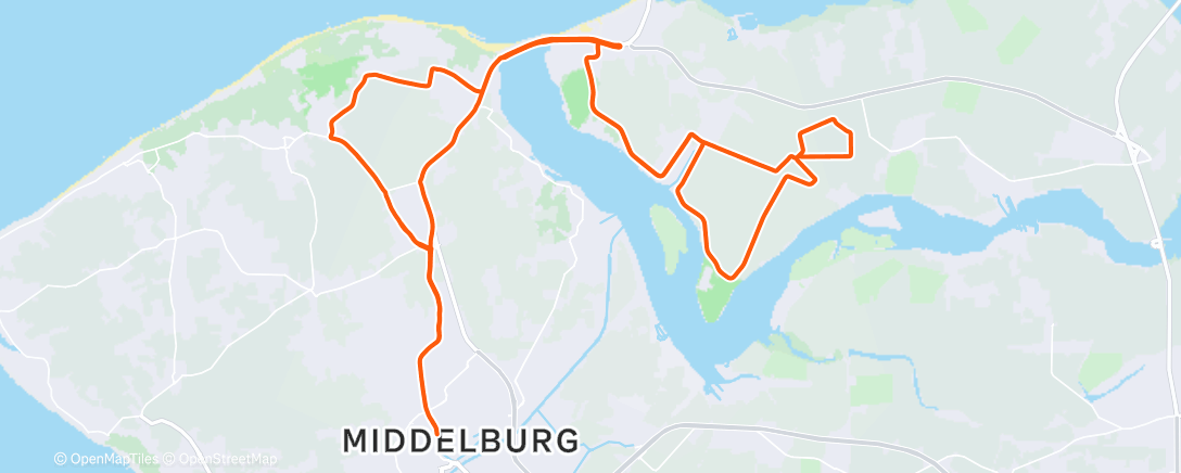 Map of the activity, Zeer inspiratieloos rondje