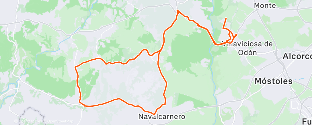 Map of the activity, Qué le he hecho a Eolo? Hoy de comer, viento en la cara