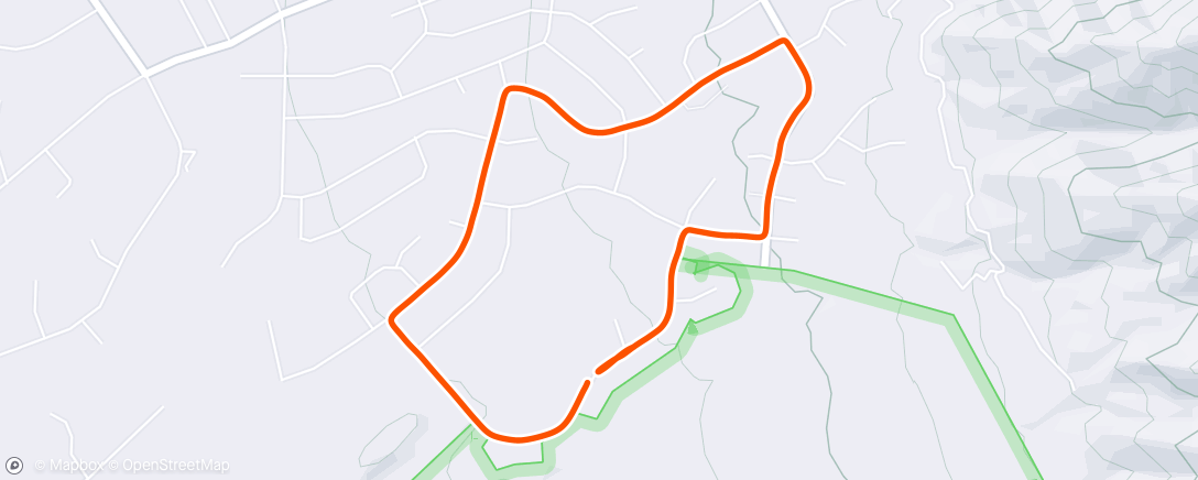 Map of the activity, Morning Walk