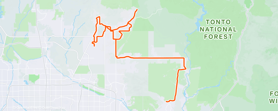 Mapa de la actividad (Cycling)