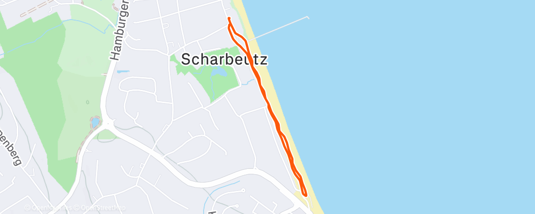 Map of the activity, Abendspaziergang