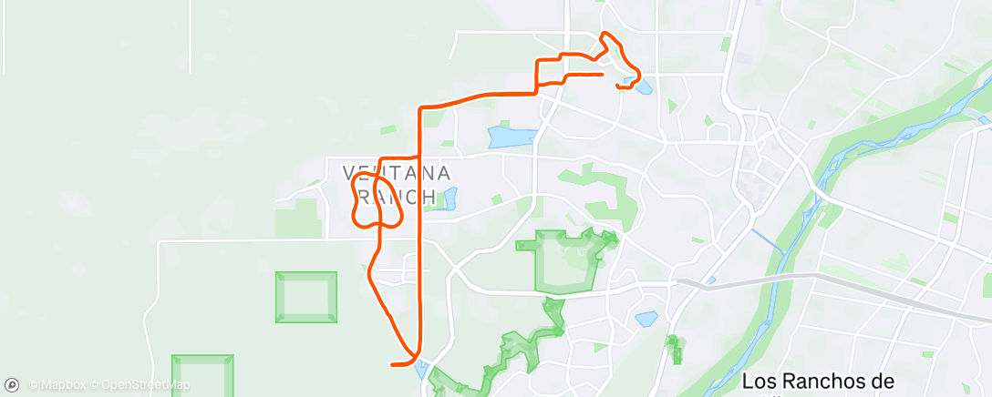 Map of the activity, Morning Run