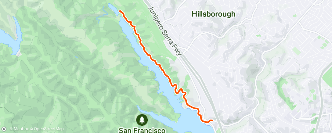 Map of the activity, Lunch Run