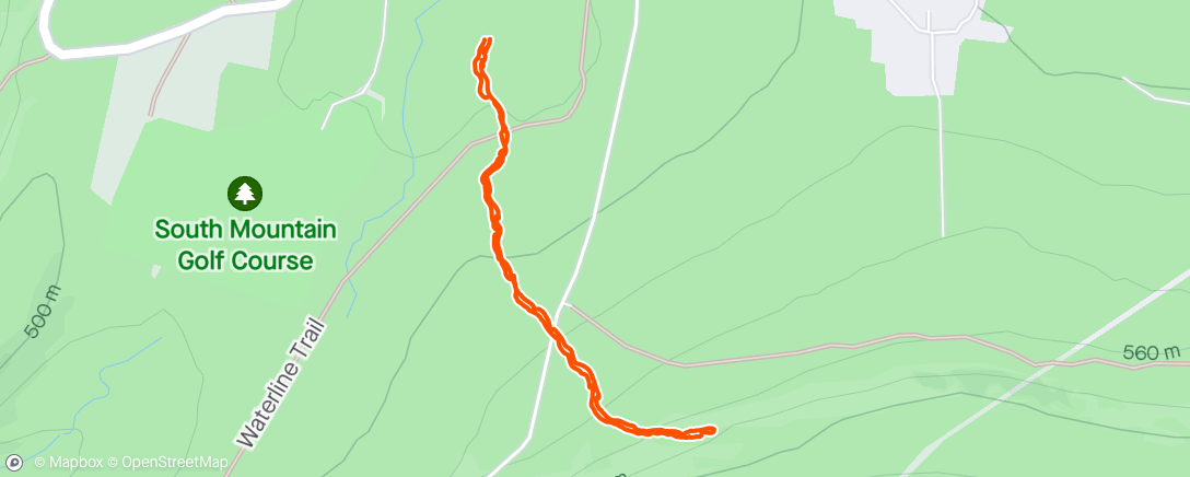 Map of the activity, Family AT hike