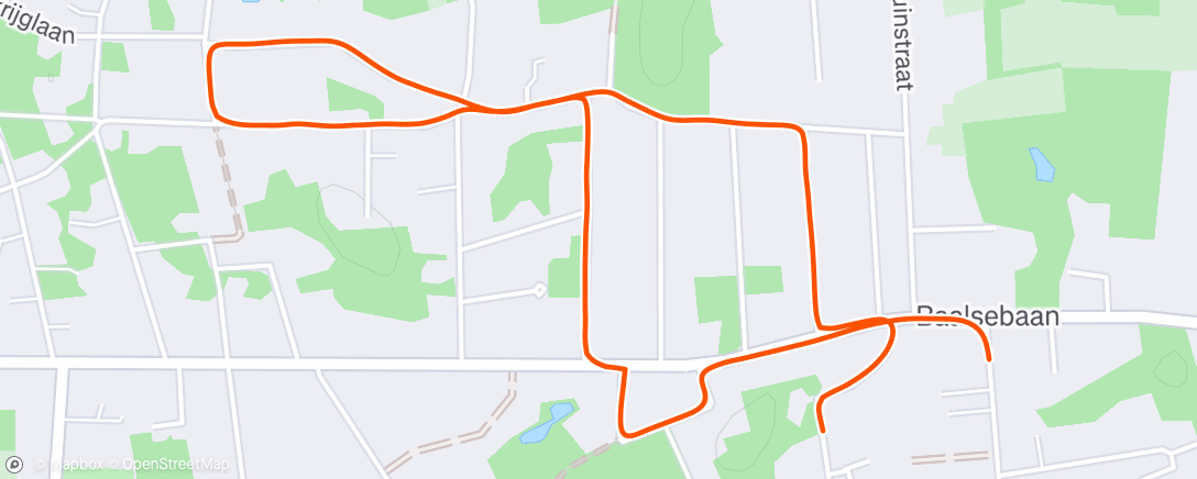 Map of the activity, Veldonkweg, Trenara 20/4 - recovery