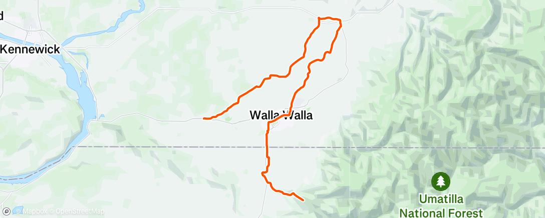 Map of the activity, Morning Ride