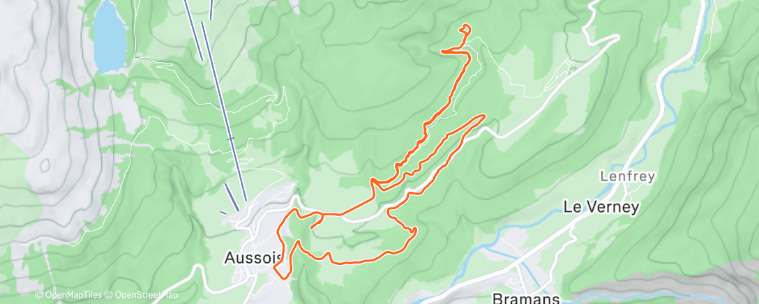 Map of the activity, Footing