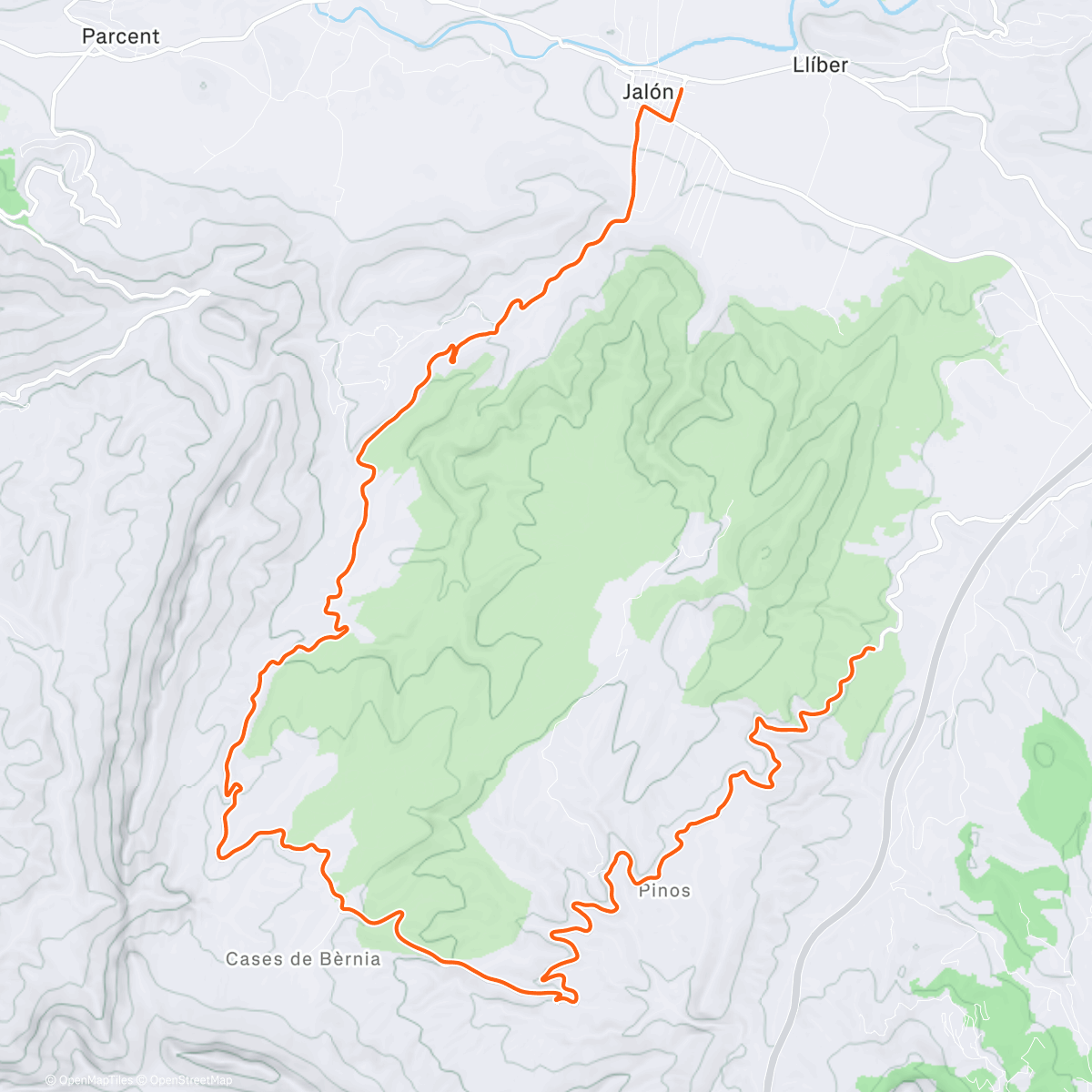 Map of the activity, ROUVY - Puerto de Bèrnia | Spain