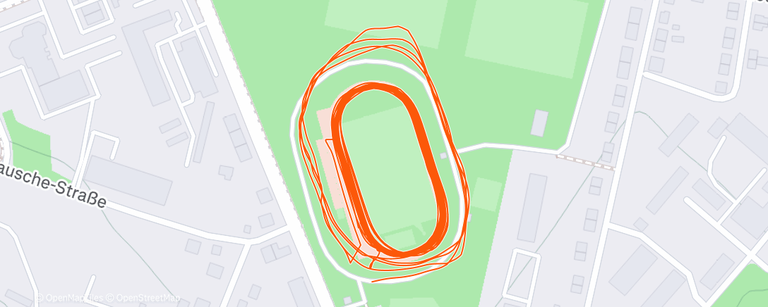Map of the activity, Lauf am Nachmittag