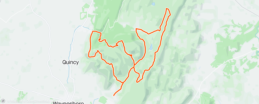 Map of the activity, Monday Gravel