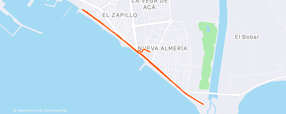 Map of the activity, Morning Run