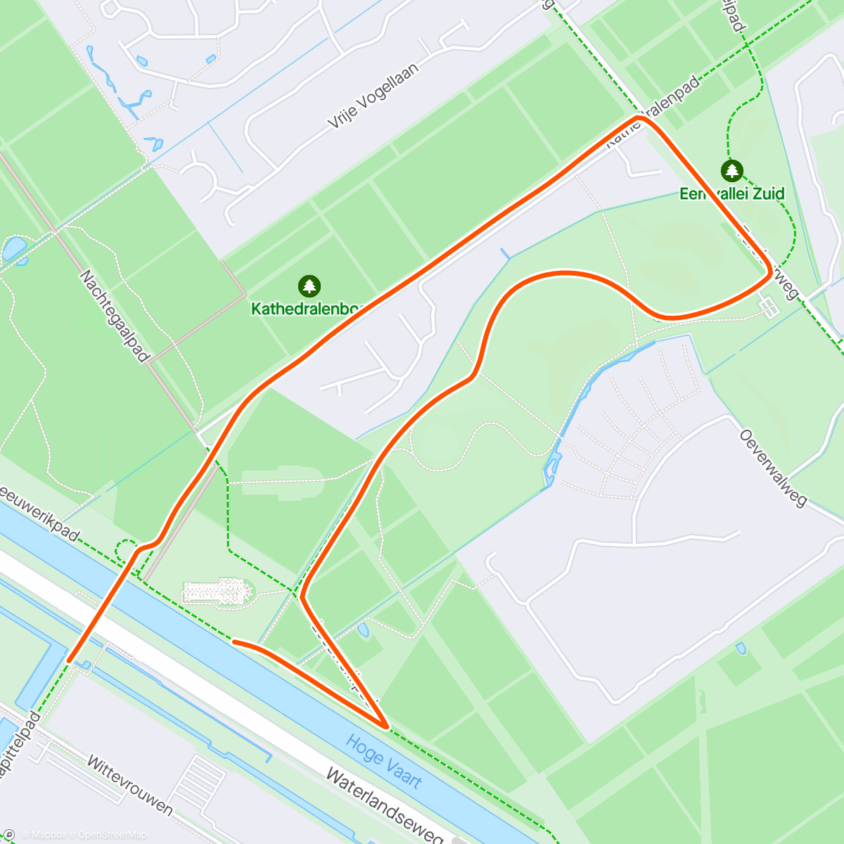 Map of the activity, 5K at work