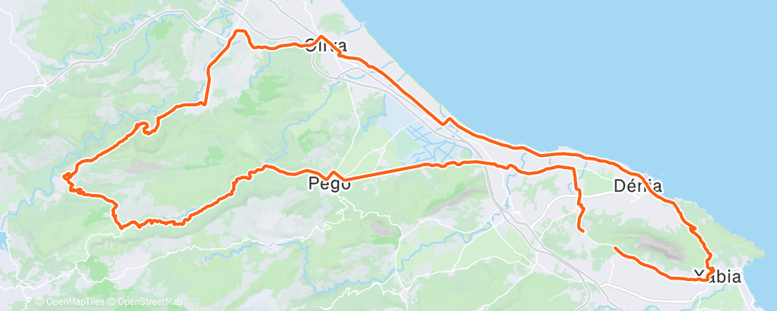 Map of the activity, Morning Ride