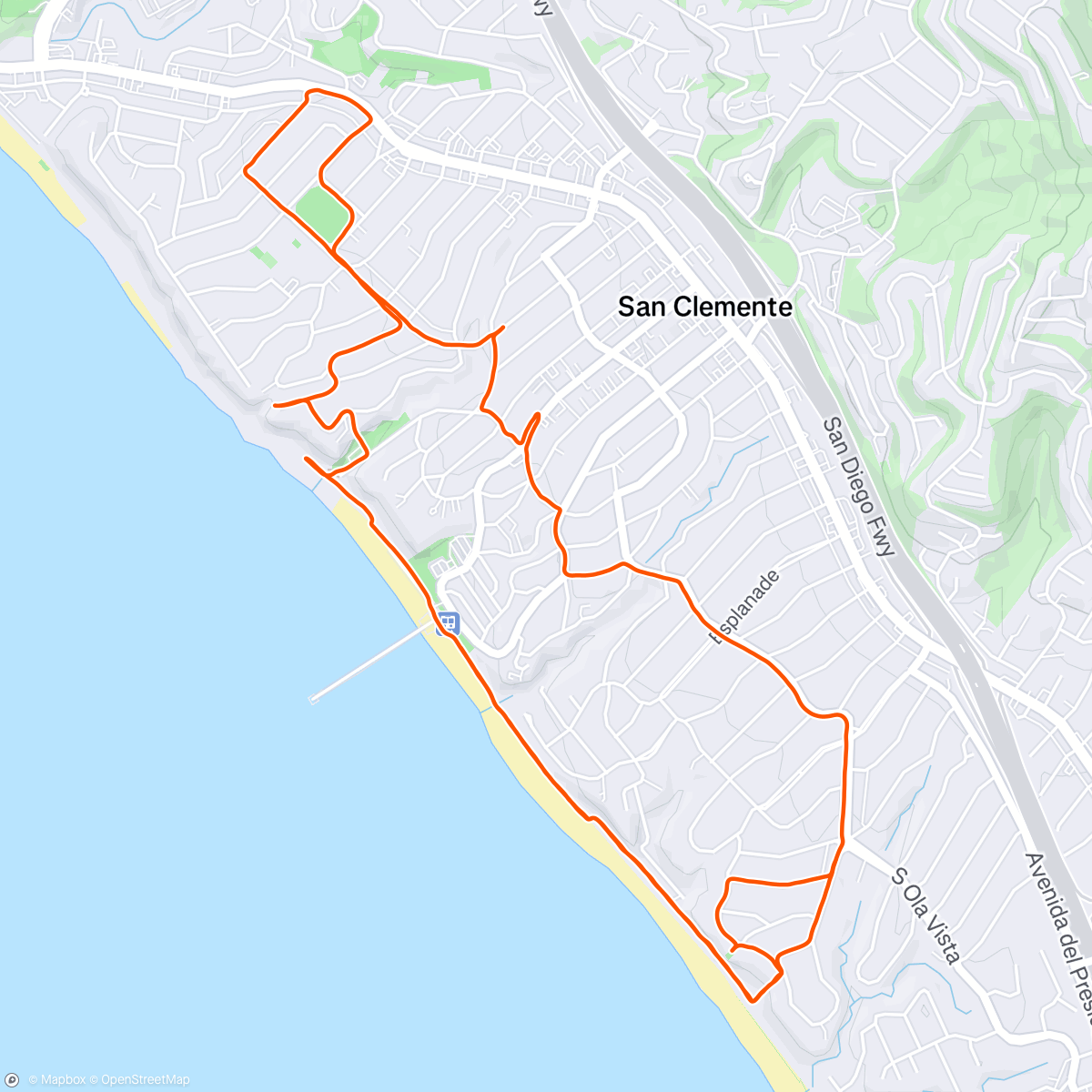 Map of the activity, Chattin with Sebbo