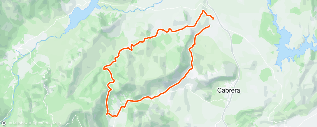 Map of the activity, Bicicleta al anochecer
