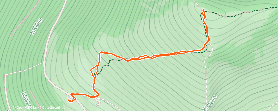 Map of the activity, Bike and Hike Schlenken
