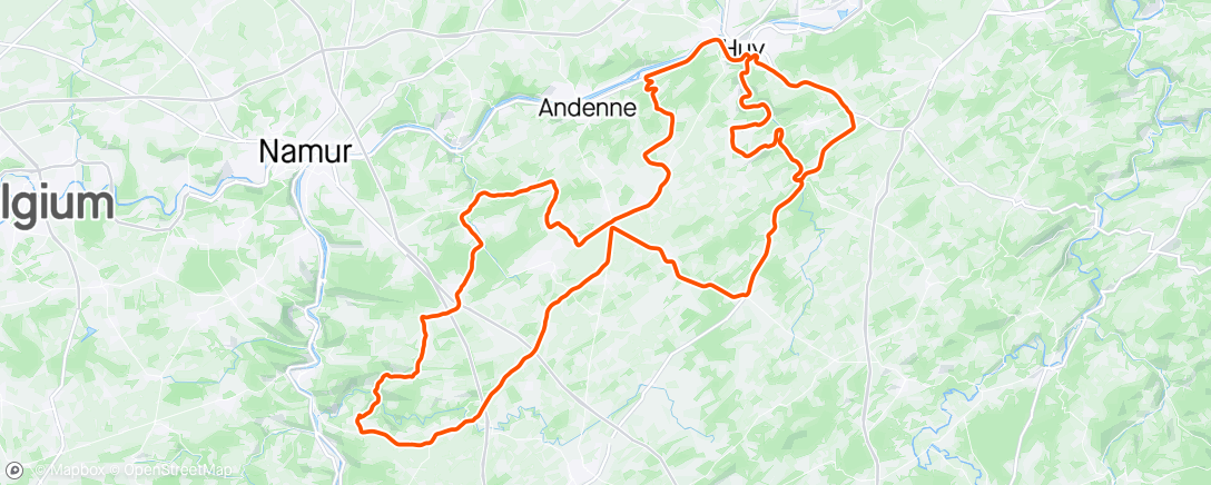 Map of the activity, Flèche Wallonne 2024 🥶 🌧️ 7ème 😊