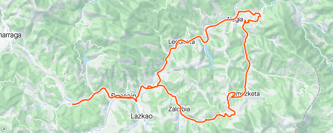 Map of the activity, Pre race - Ordiziako Klasika