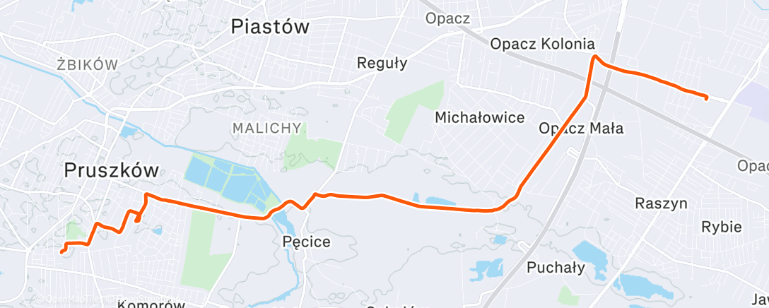 Map of the activity, Morning Ride