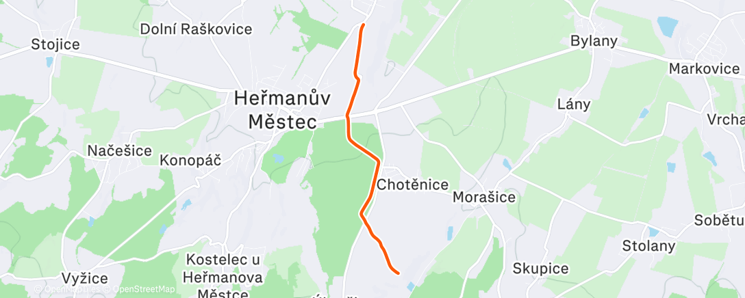 Карта физической активности (Afternoon Walk)