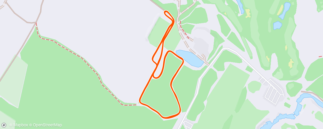 Map of the activity, Afternoon Nordic Ski